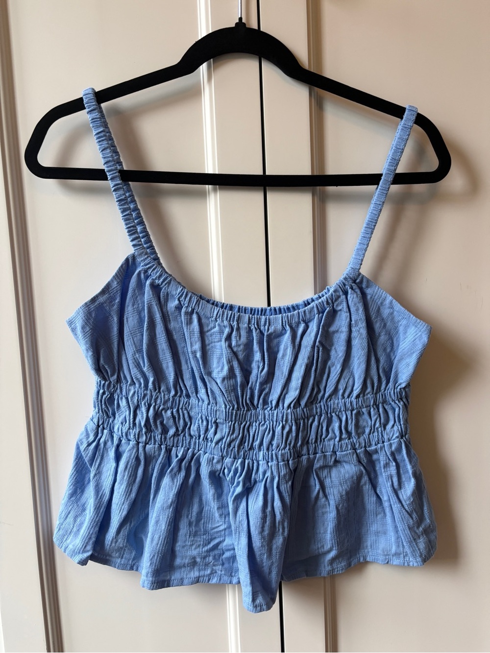Rhythm 100% Cotton Cornflower Blue Crop Tank